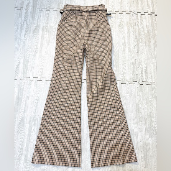 NWOT MaxMara Sportmax Herringbone Flared Pants - Picture 7 of 13